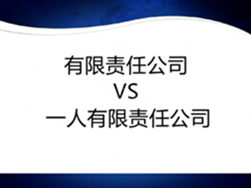 有限責(zé)任公司和一人有限責(zé)任公司的區(qū)別